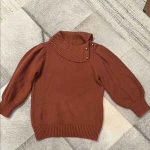 Janie and Jack Copper Cowl Neck Sweater